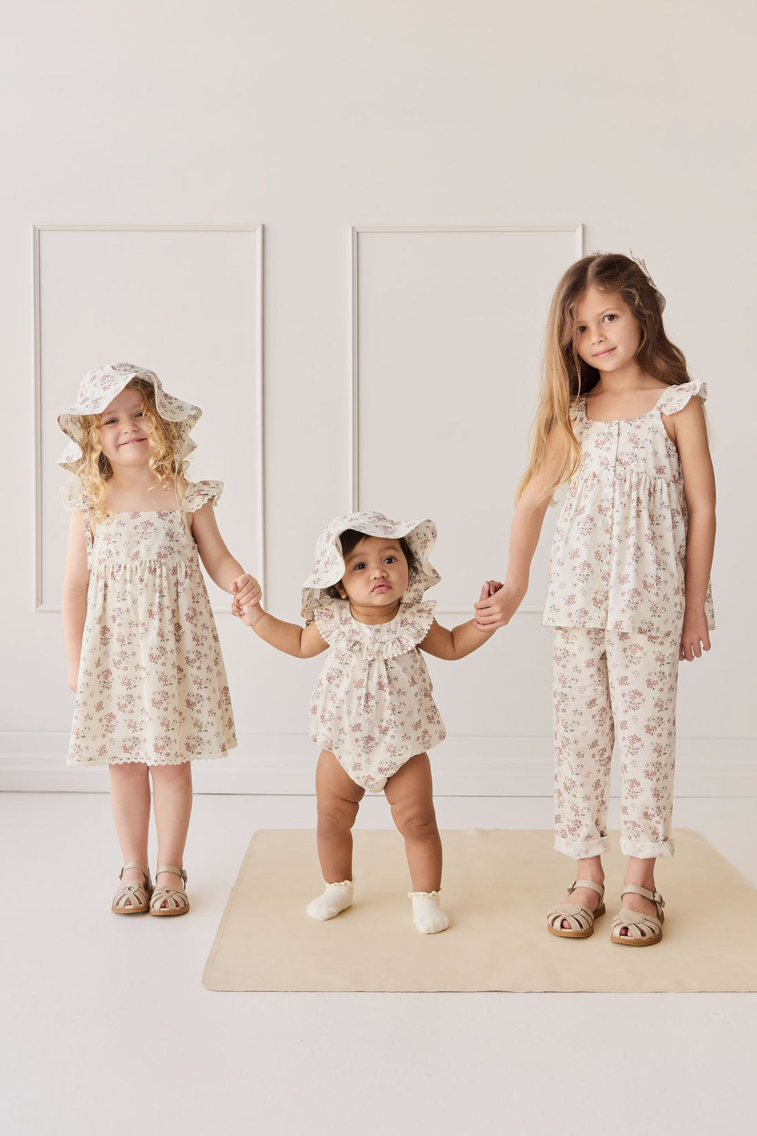 Organic Cotton Elodie Dress - Selena Blush Childrens Dress from Jamie Kay USA