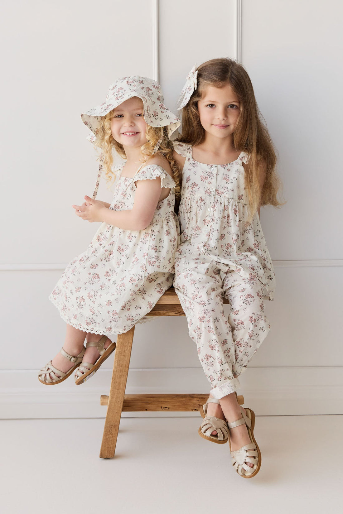 Organic Cotton Elodie Dress - Selena Blush Childrens Dress from Jamie Kay USA