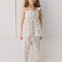 Organic Cotton Leah Top - Selena Blush Childrens Top from Jamie Kay USA