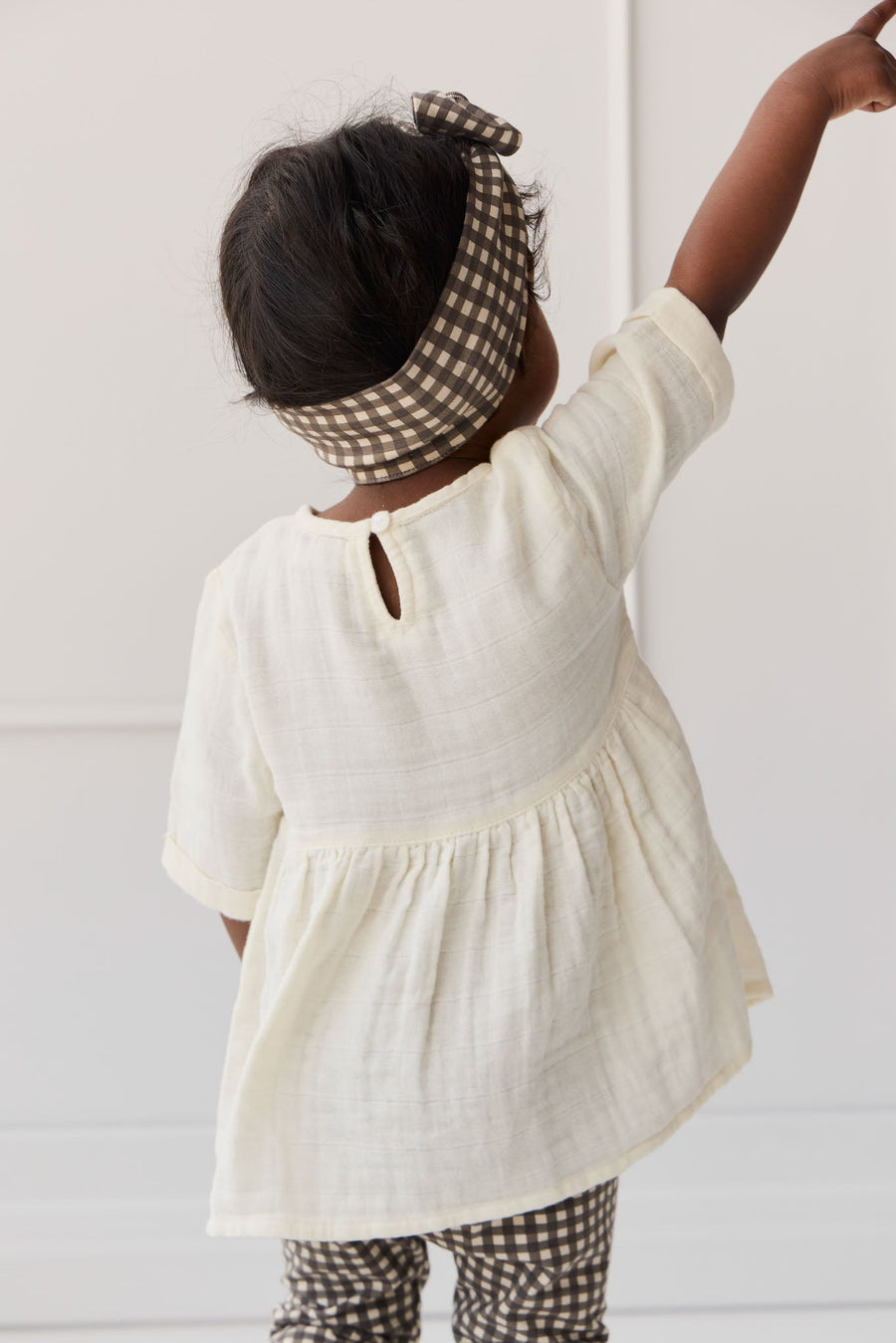 Organic Cotton Muslin Estelle Top - Parchment Childrens Top from Jamie Kay USA