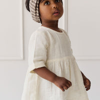 Organic Cotton Muslin Estelle Top - Parchment Childrens Top from Jamie Kay USA