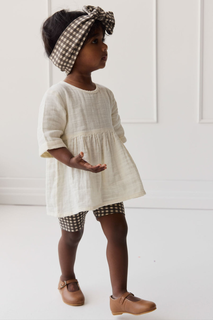 Organic Cotton Muslin Estelle Top - Parchment Childrens Top from Jamie Kay USA