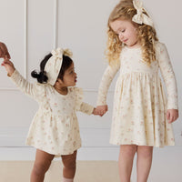 Organic Cotton Vivienne Playsuit - Emilia Egret Childrens Playsuit from Jamie Kay USA