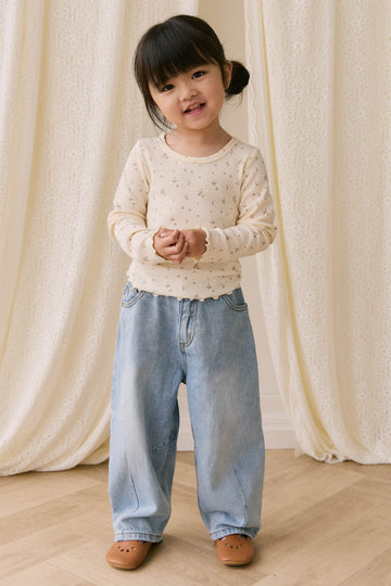 Sierra Pant - Antique Denim Childrens Pant from Jamie Kay USA