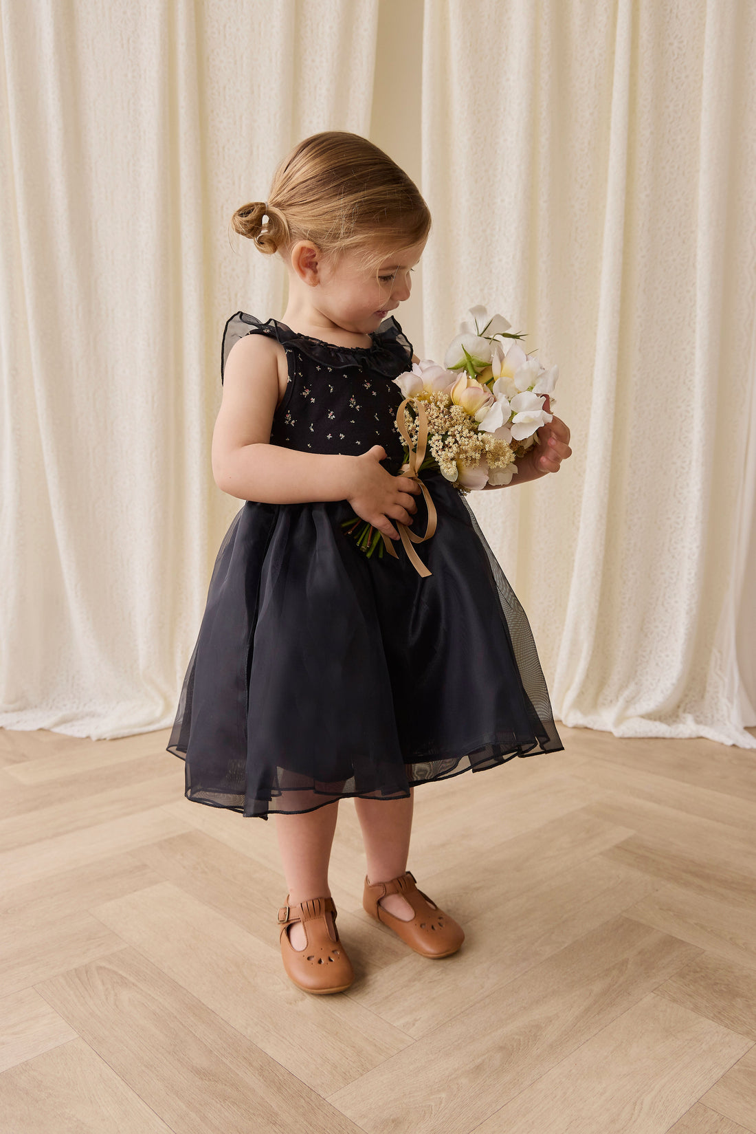 Adalyn Dress - Dina Ebony Childrens Dress from Jamie Kay USA
