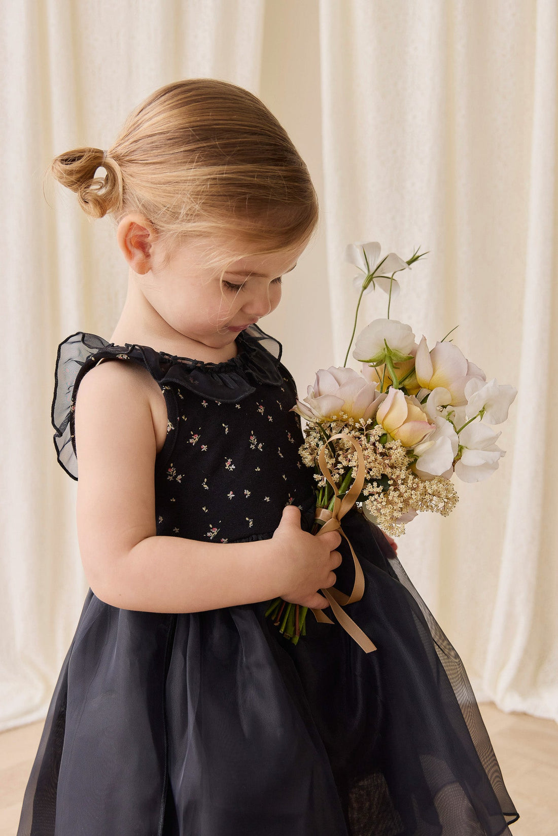 Adalyn Dress - Dina Ebony Childrens Dress from Jamie Kay USA