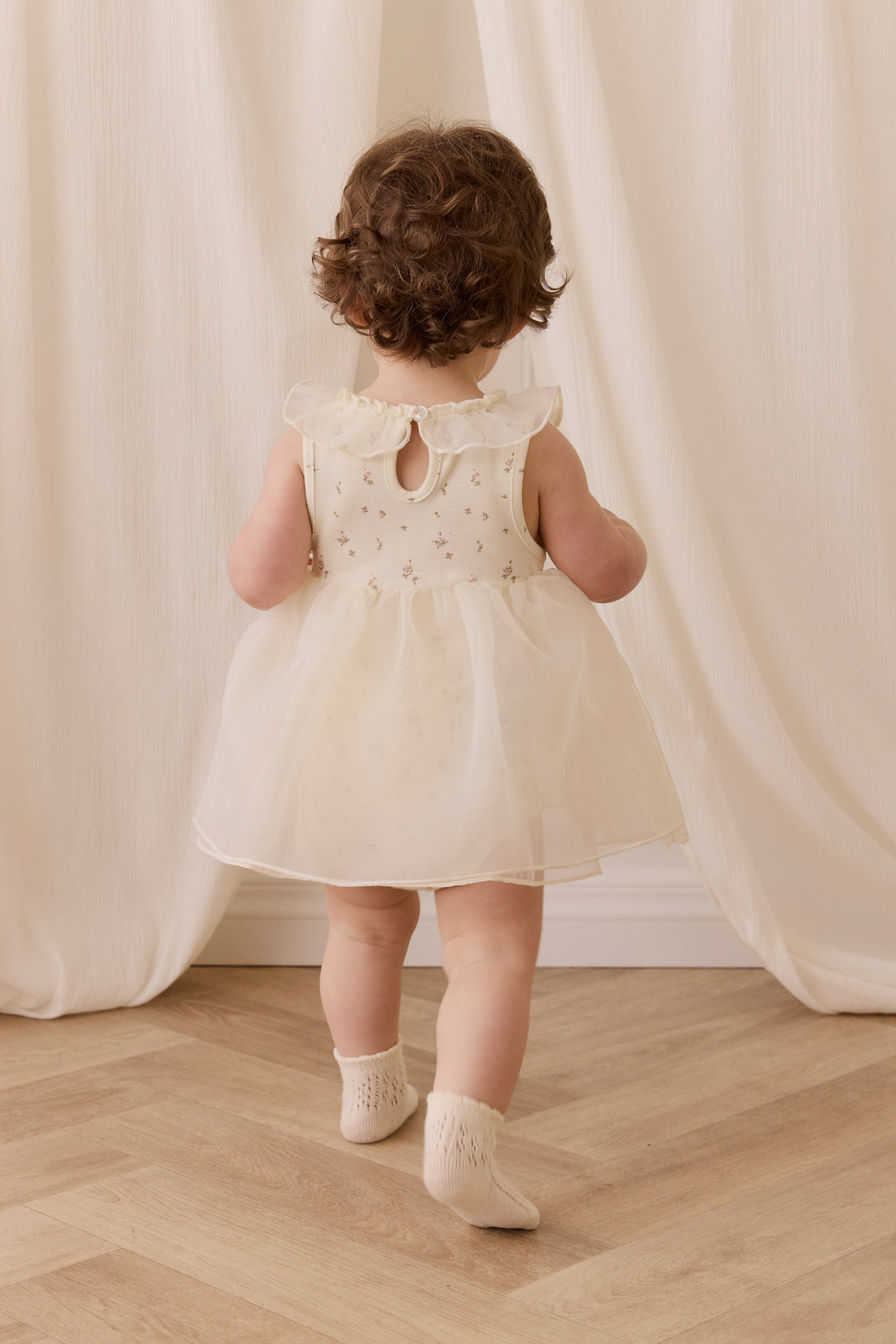 Jolie Playsuit - Dina Antique Childrens Playsuit from Jamie Kay USA
