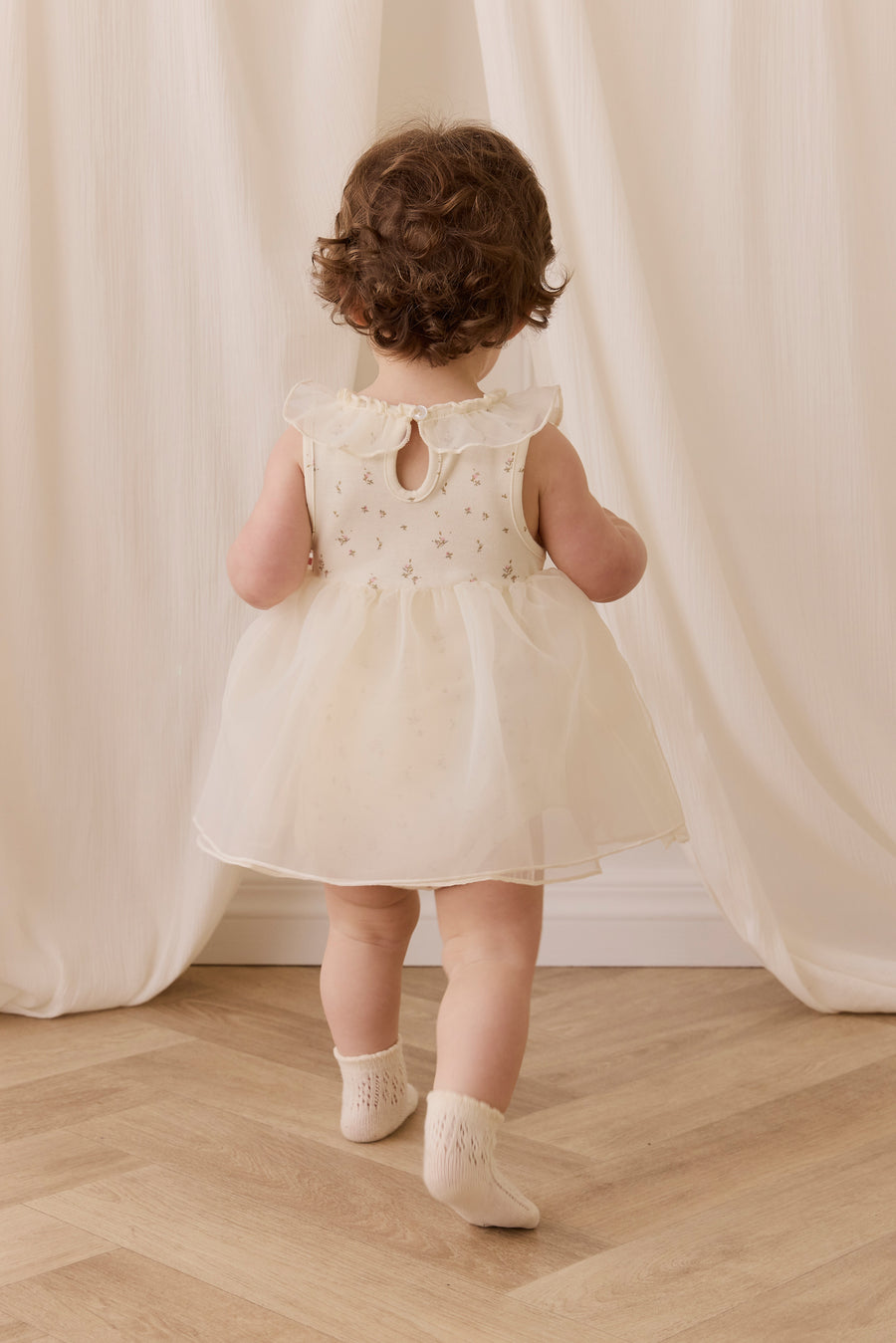 Jolie Playsuit - Dina Antique Childrens Playsuit from Jamie Kay USA