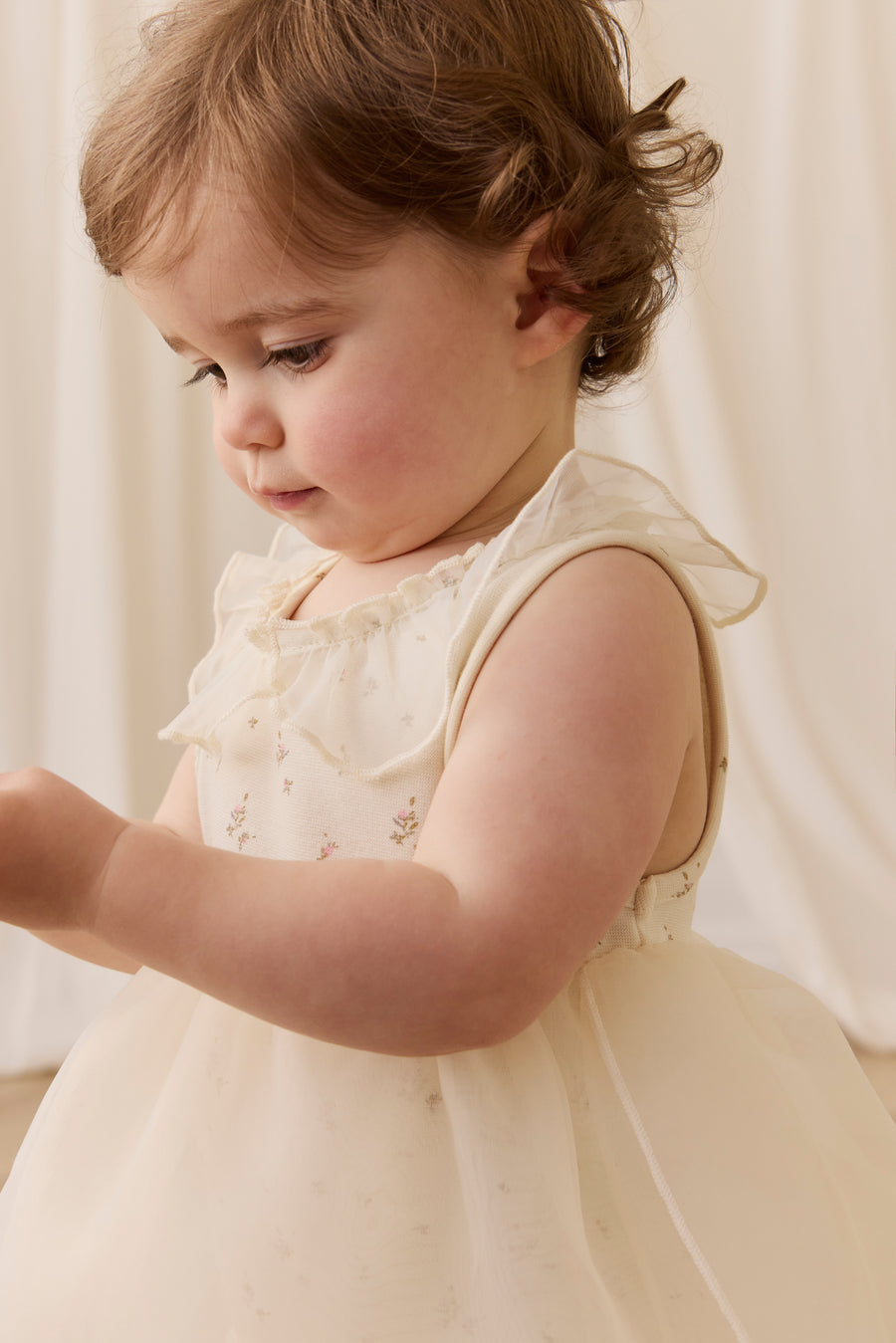 Jolie Playsuit - Dina Antique Childrens Playsuit from Jamie Kay USA