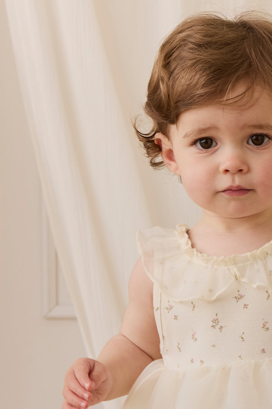 Jolie Playsuit - Dina Antique Childrens Playsuit from Jamie Kay USA