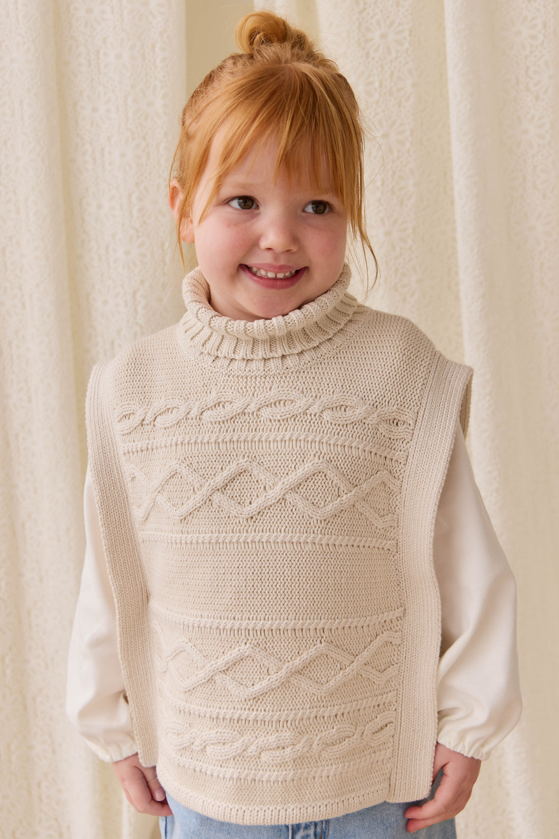 Pima Cotton Augustine Top - Parchment Childrens Top from Jamie Kay USA