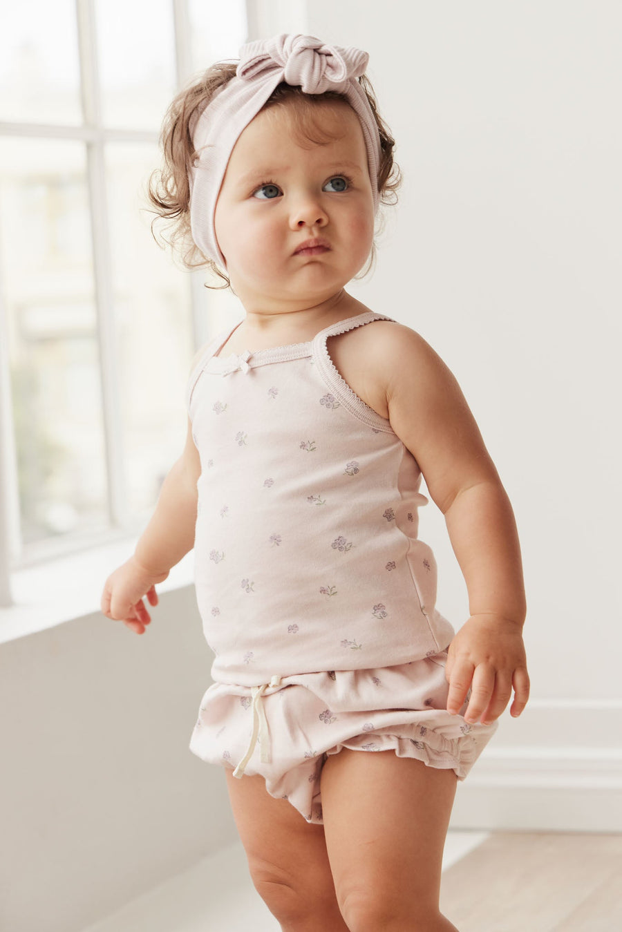 Organic Cotton Singlet - Meredith Violet Childrens Singlet from Jamie Kay USA