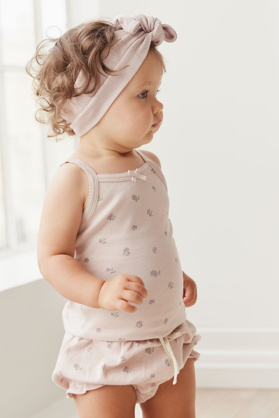 Organic Cotton Singlet - Meredith Violet Childrens Singlet from Jamie Kay USA