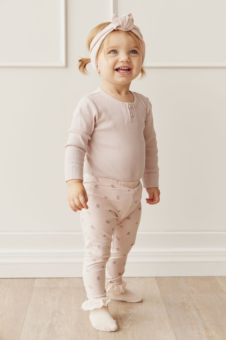 Organic Cotton Everyday Legging - Meredith Violet Childrens Legging from Jamie Kay USA