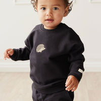 Organic Cotton Damien Sweatshirt - Constellation Hedgehog Childrens Top from Jamie Kay USA