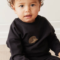 Organic Cotton Damien Sweatshirt - Constellation Hedgehog Childrens Top from Jamie Kay USA