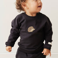 Organic Cotton Damien Sweatshirt - Constellation Hedgehog Childrens Top from Jamie Kay USA