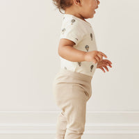 Organic Cotton Hudson Short Sleeve Bodysuit - Montgolfiere Cloud Childrens Bodysuit from Jamie Kay USA