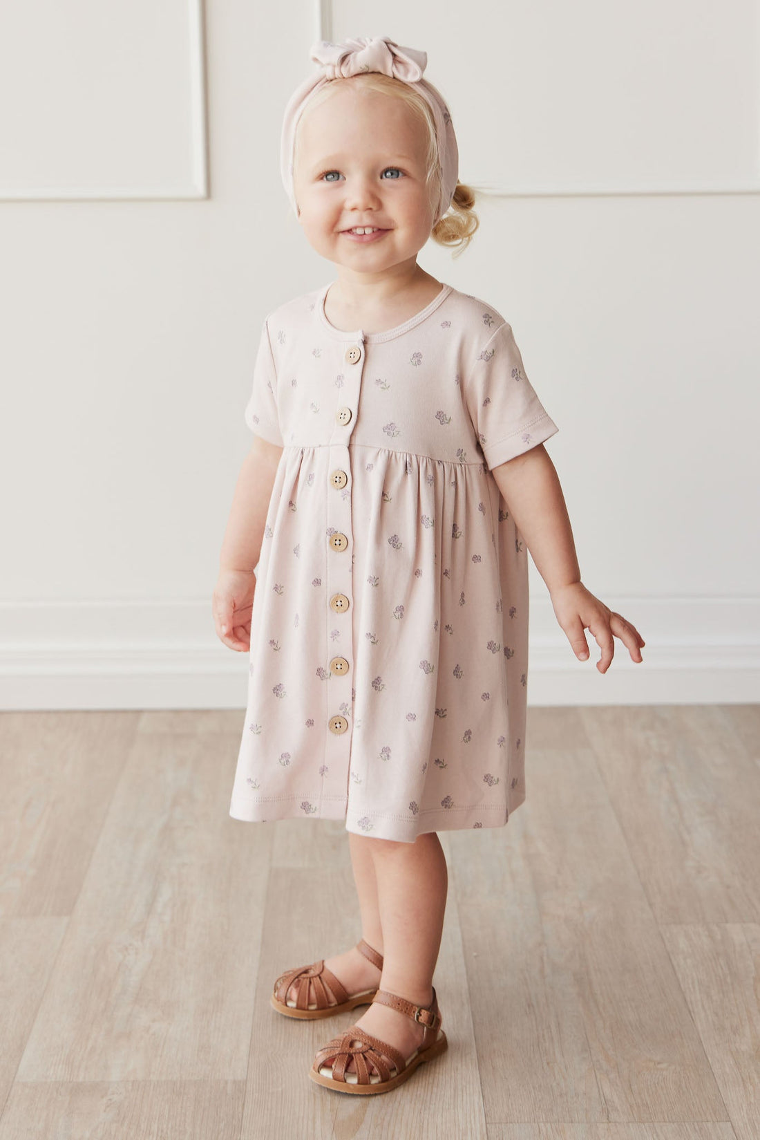 Organic Cotton Lola Dress - Meredith Violet Childrens Dress from Jamie Kay USA