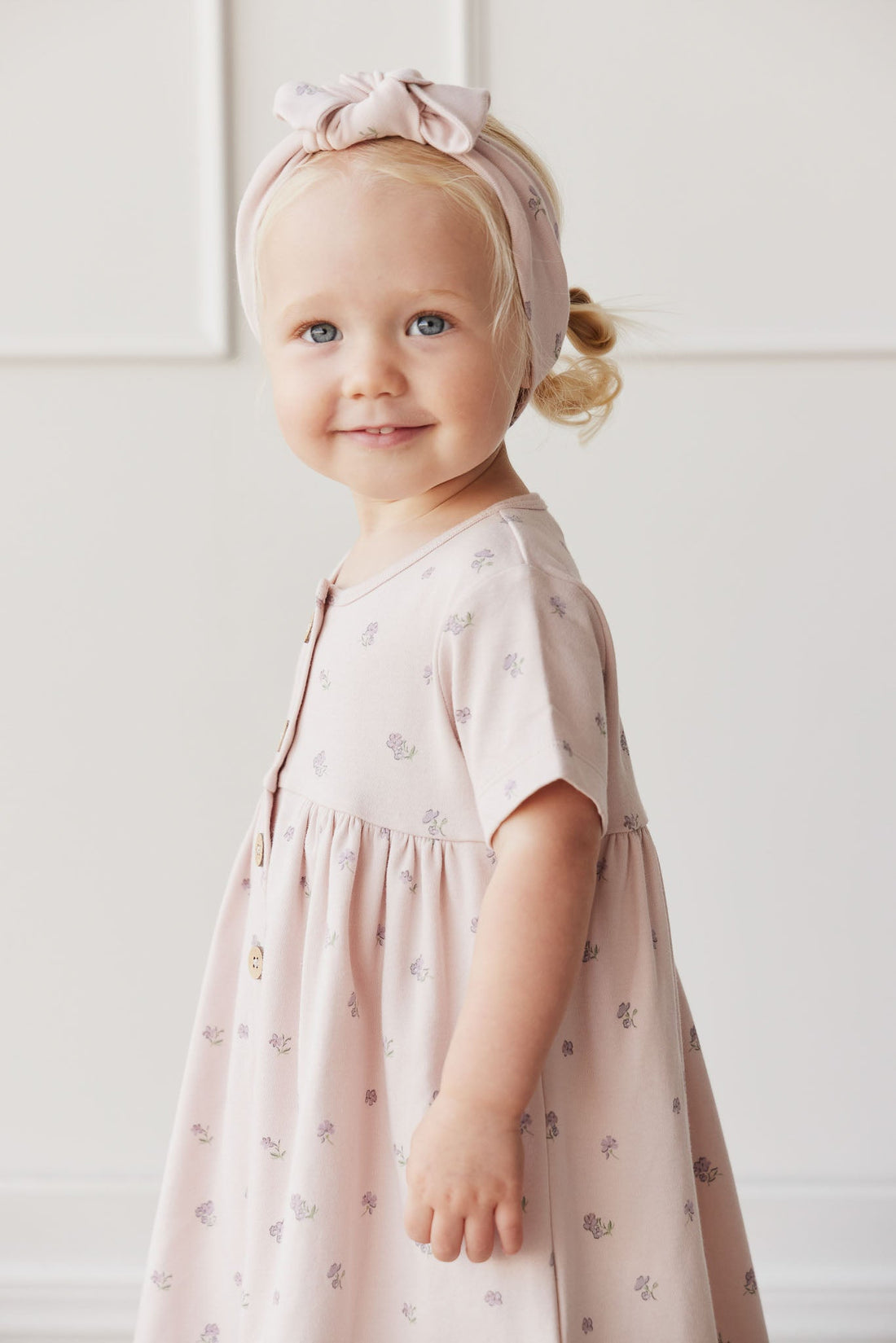 Organic Cotton Lola Dress - Meredith Violet Childrens Dress from Jamie Kay USA