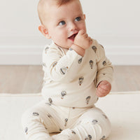 Organic Cotton Fernley Bodysuit - Montgolfiere Cloud Childrens Bodysuit from Jamie Kay USA