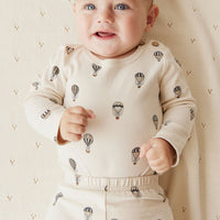 Organic Cotton Fernley Bodysuit - Montgolfiere Cloud Childrens Bodysuit from Jamie Kay USA