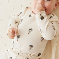 Organic Cotton Fernley Bodysuit - Montgolfiere Cloud Childrens Bodysuit from Jamie Kay USA