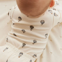 Organic Cotton Fernley Bodysuit - Montgolfiere Cloud Childrens Bodysuit from Jamie Kay USA