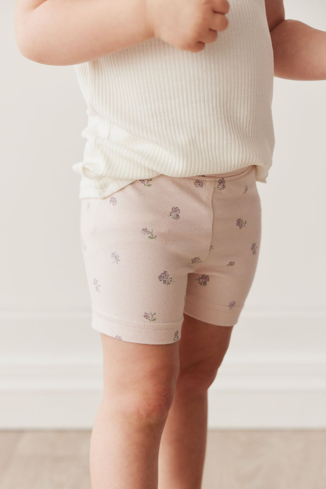 Organic Cotton Everyday Bike Short - Meredith Violet Childrens Short from Jamie Kay USA