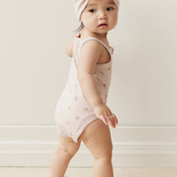 Organic Cotton Bridget Singlet Bodysuit - Meredith Violet Childrens Bodysuit from Jamie Kay USA