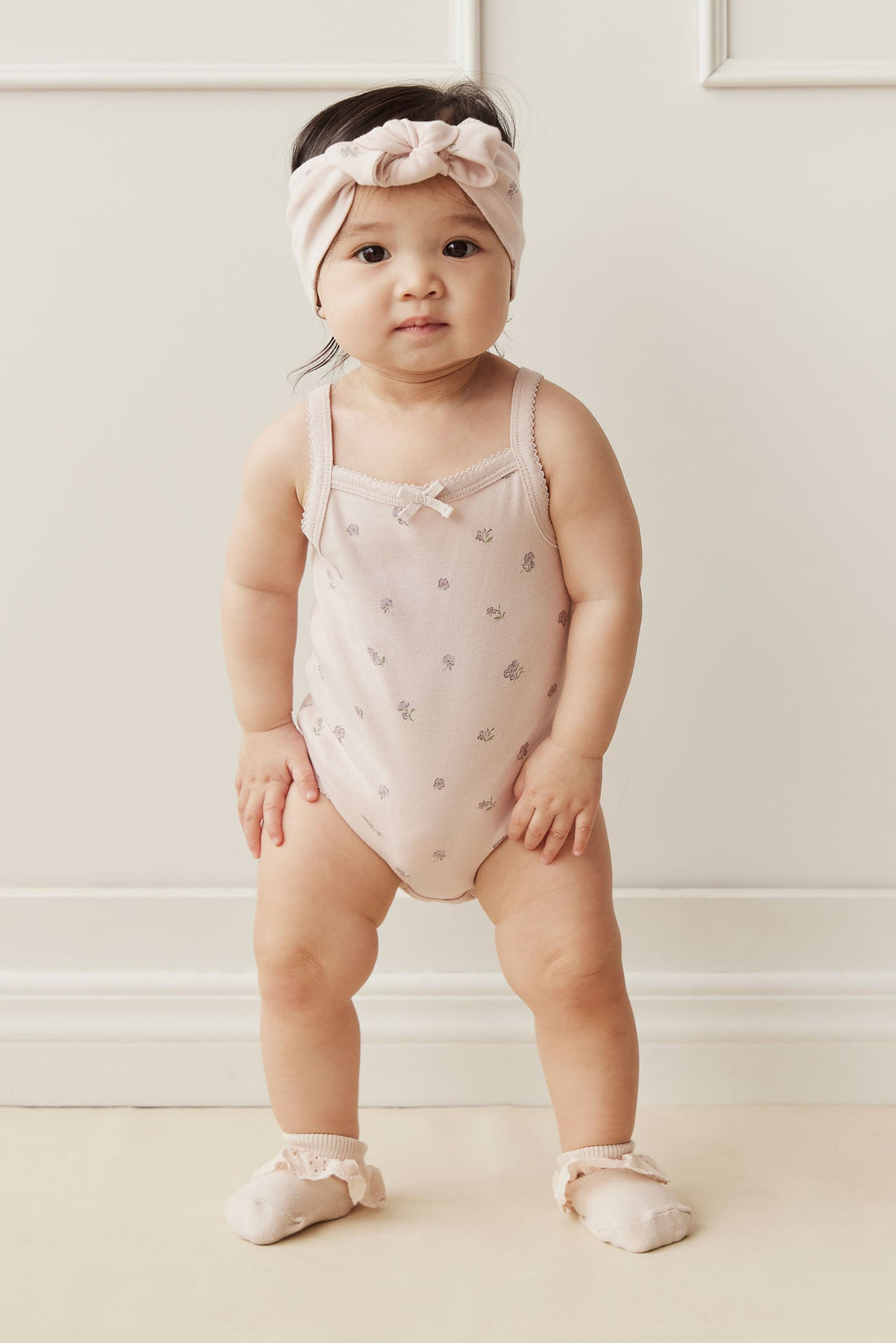 Organic Cotton Bridget Singlet Bodysuit - Meredith Violet Childrens Bodysuit from Jamie Kay USA