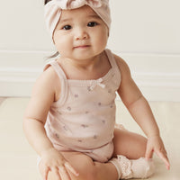 Organic Cotton Bridget Singlet Bodysuit - Meredith Violet Childrens Bodysuit from Jamie Kay USA