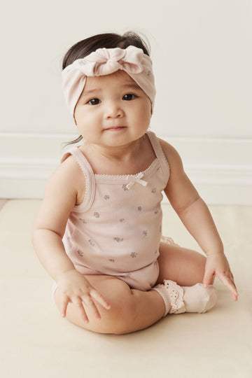 Organic Cotton Bridget Singlet Bodysuit - Meredith Violet Childrens Bodysuit from Jamie Kay USA