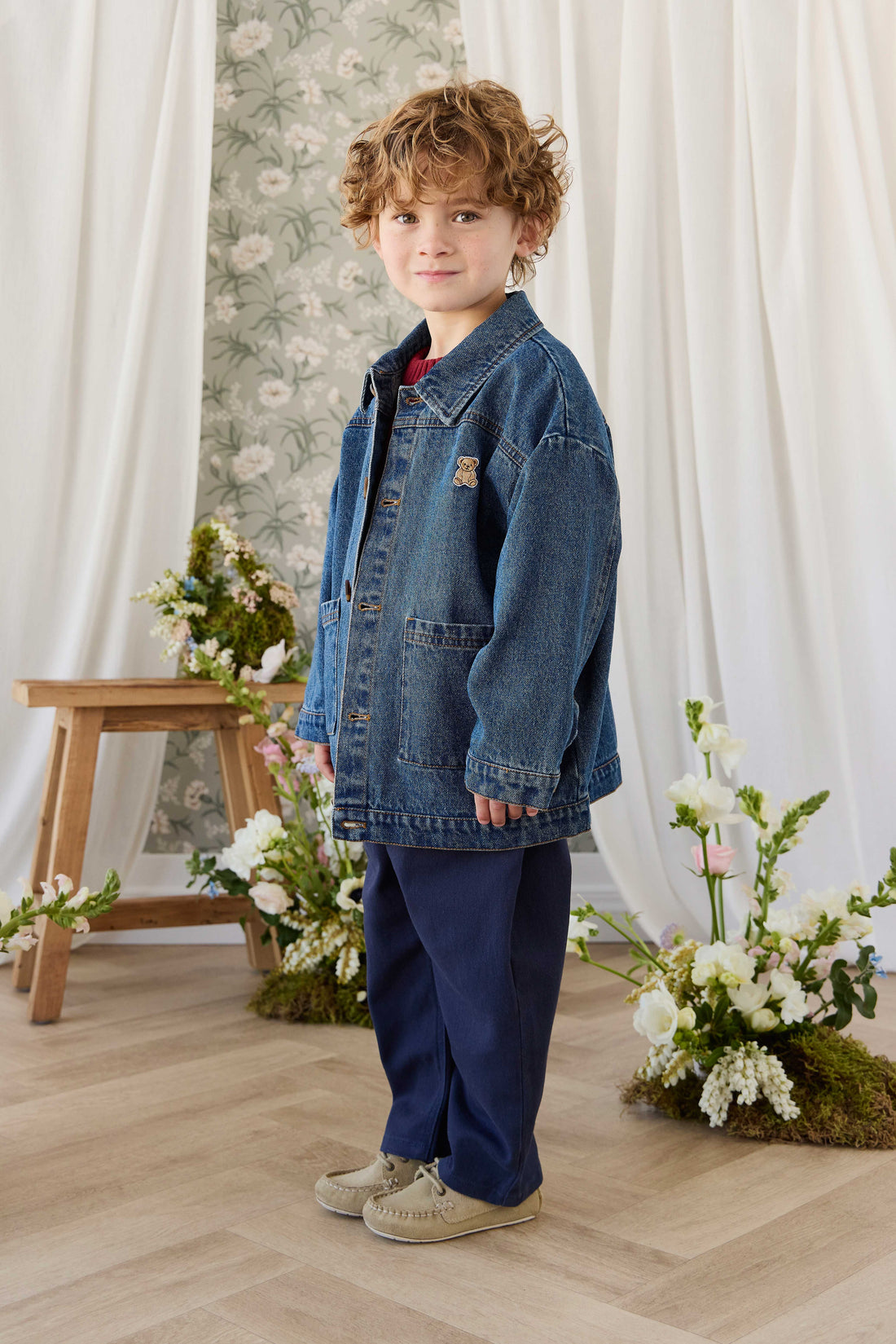 Lennox Denim Jacket - Classic Denim Childrens Jacket from Jamie Kay USA