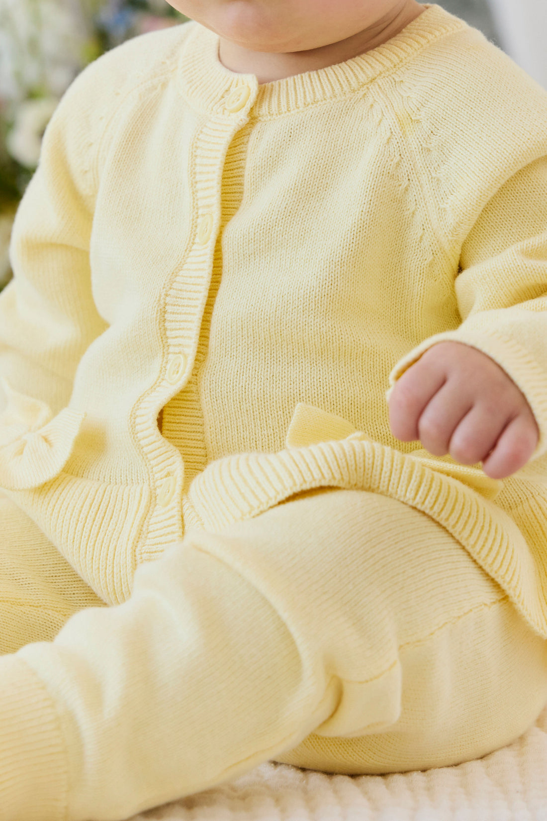 Lyla Knitted Cardigan - Lemonade Childrens Cardigan from Jamie Kay USA