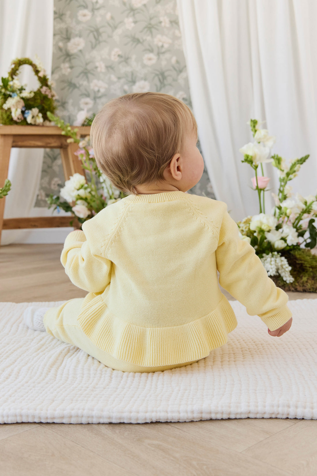 Lyla Knitted Cardigan - Lemonade Childrens Cardigan from Jamie Kay USA
