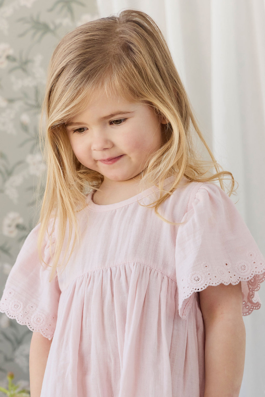 Organic Cotton Muslin Chloe Dress - Cotton Candy Childrens Dress from Jamie Kay USA