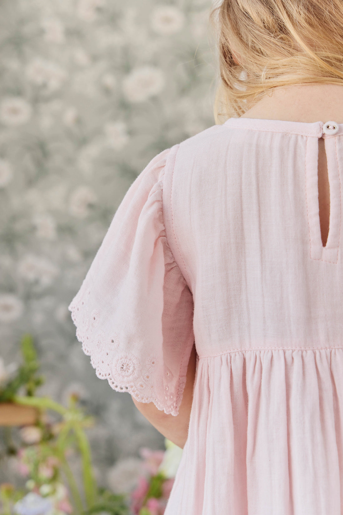 Organic Cotton Muslin Chloe Dress - Cotton Candy Childrens Dress from Jamie Kay USA