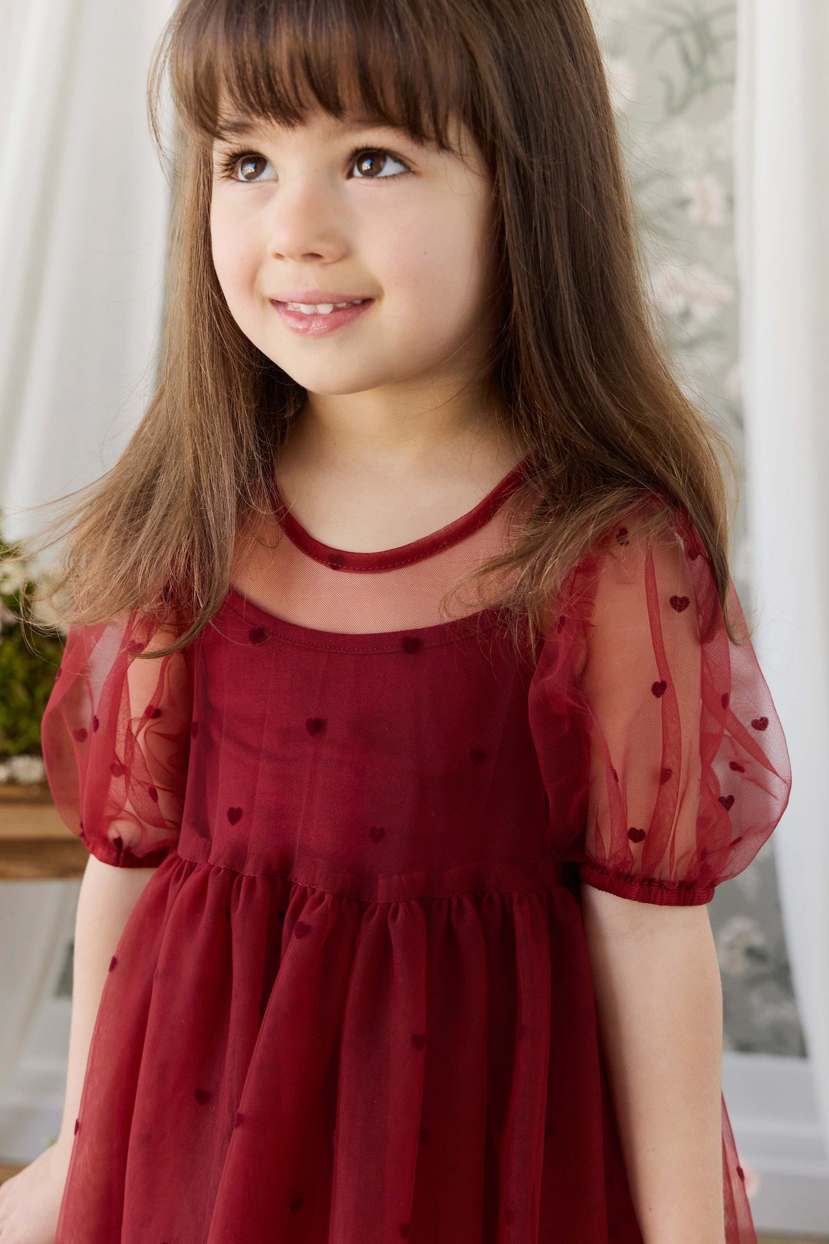 Zoella Tulle Dress - Mon Amour Cherry Childrens Dress from Jamie Kay USA