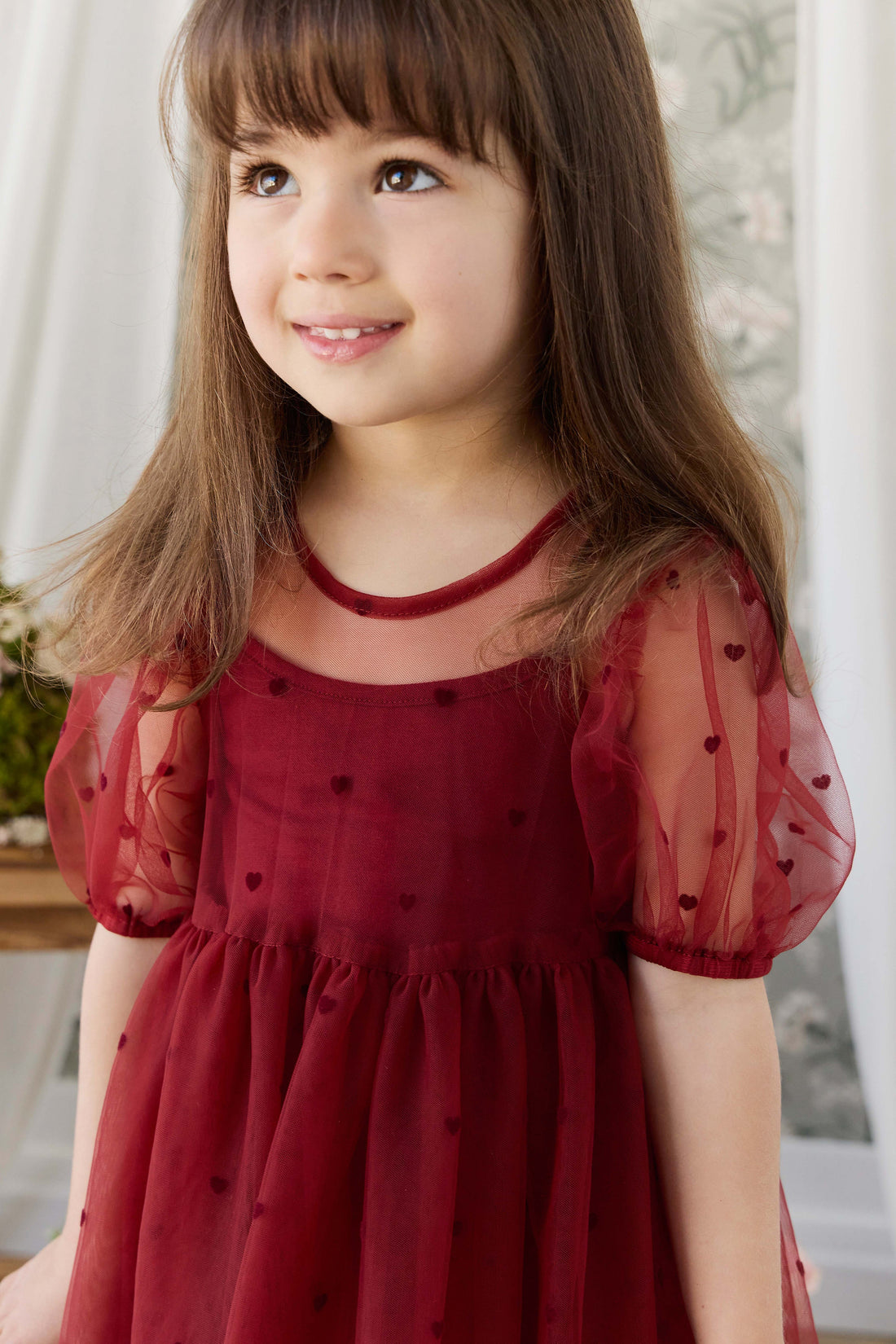 Zoella Tulle Dress - Mon Amour Cherry Childrens Dress from Jamie Kay USA
