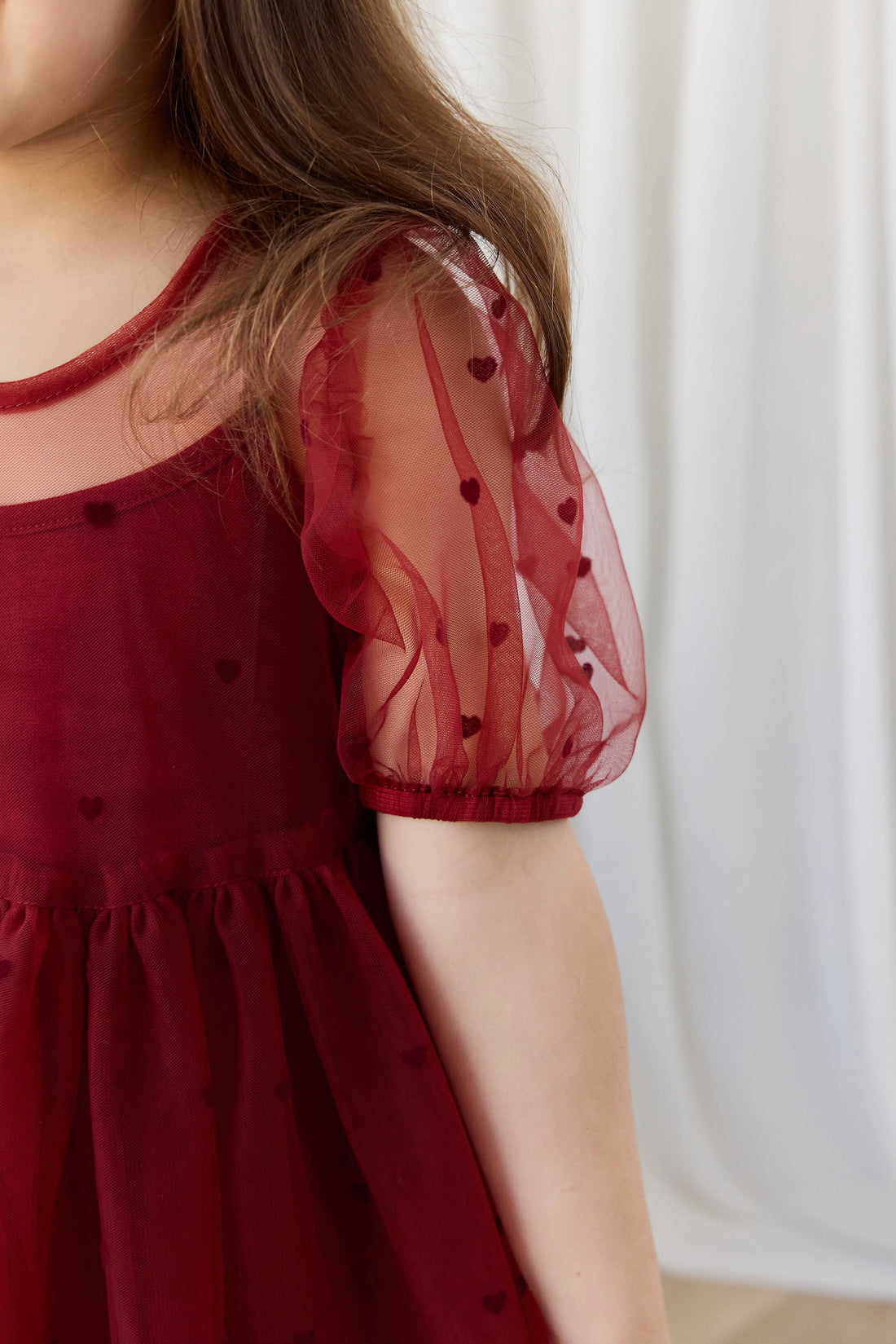 Zoella Tulle Dress - Mon Amour Cherry Childrens Dress from Jamie Kay USA