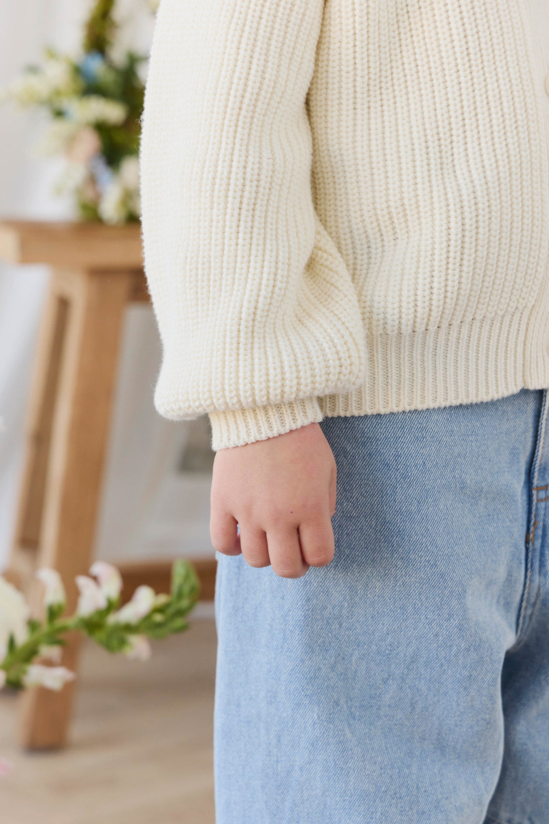 Paloma Cardigan - Snow Drop Childrens Cardigan from Jamie Kay USA
