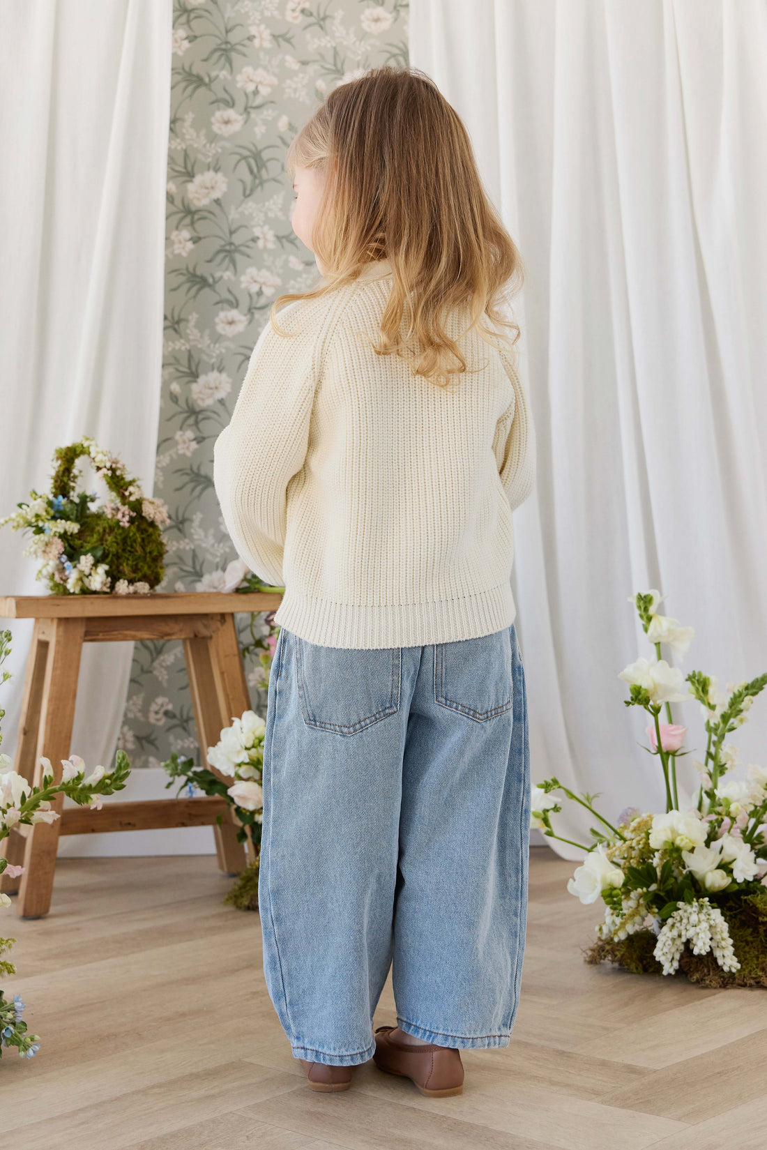 Paloma Cardigan - Snow Drop Childrens Cardigan from Jamie Kay USA