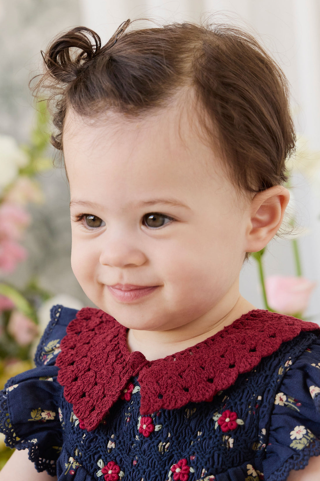 Organic Cotton Wanda Playsuit - Elsa Navy Childrens Playsuit from Jamie Kay USA