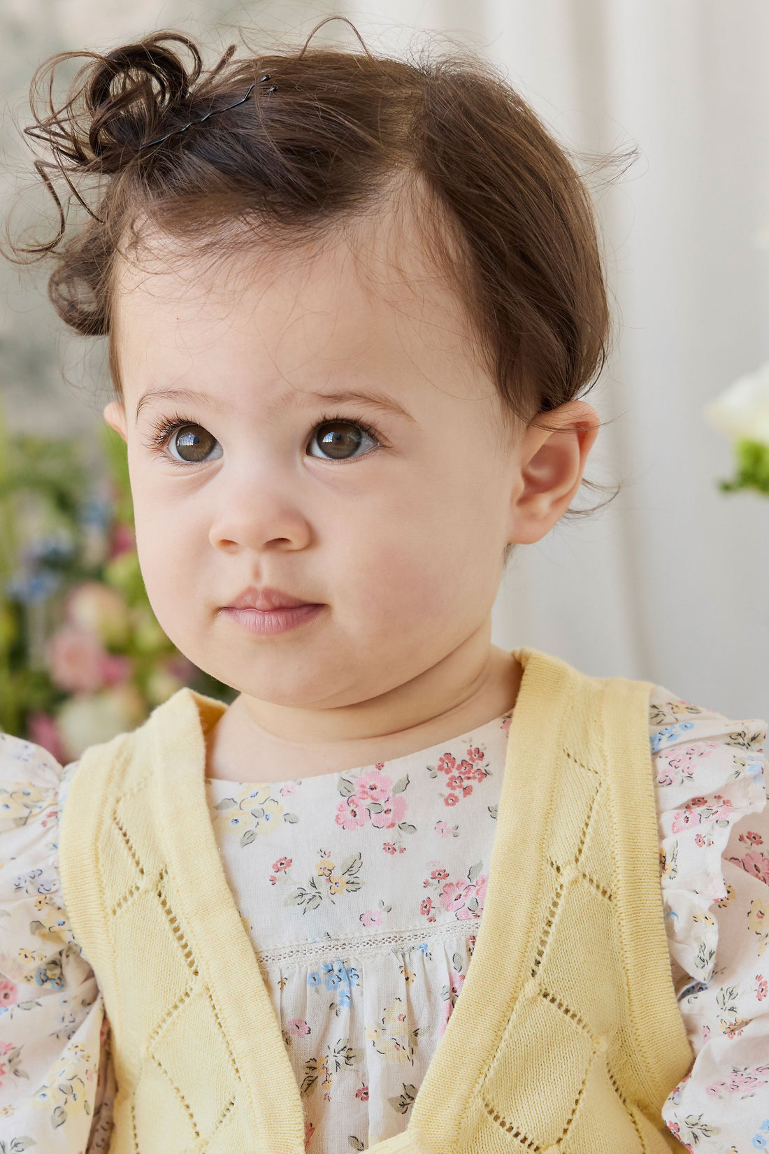 Organic Cotton Kaianna Playsuit - Morgan Vanilla Childrens Playsuit from Jamie Kay USA