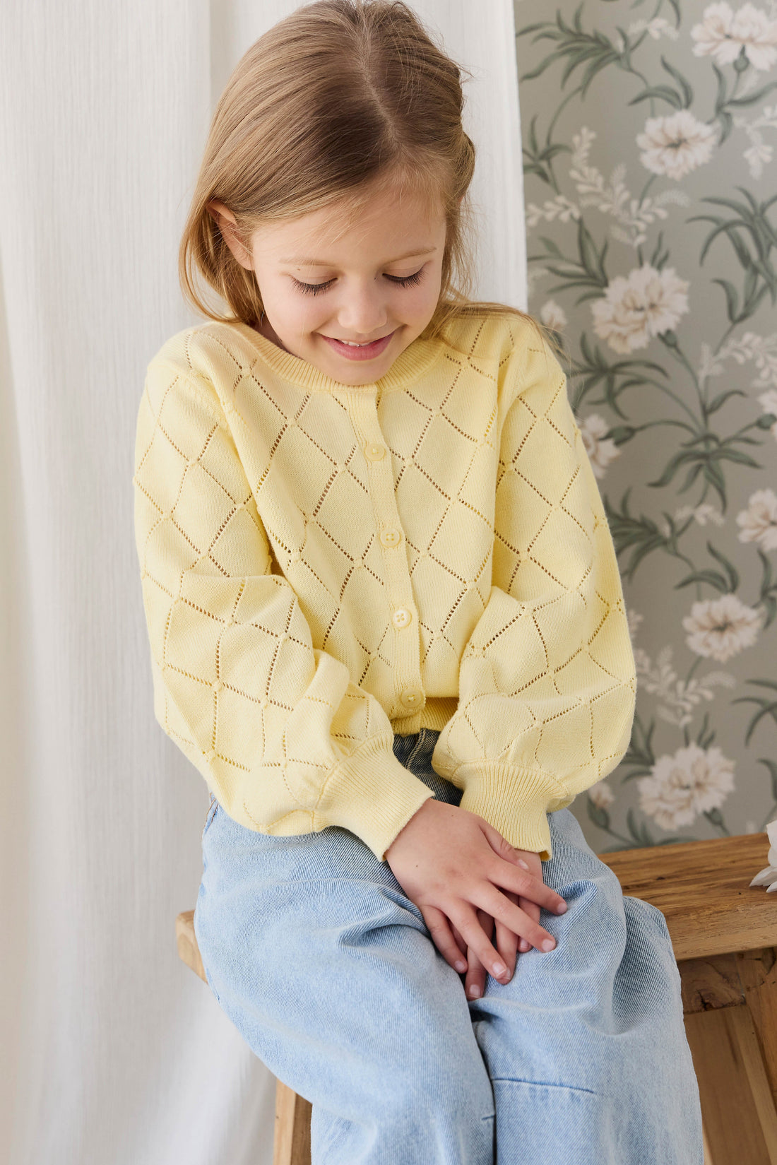 Lilah Cardigan - Lemonade Childrens Cardigan from Jamie Kay USA
