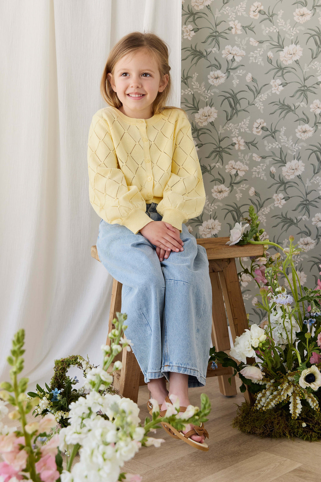 Lilah Cardigan - Lemonade Childrens Cardigan from Jamie Kay USA
