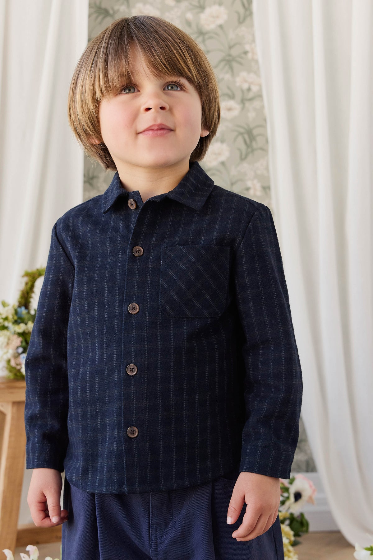 Isaiah Shirt - Finley Check Childrens Top from Jamie Kay USA