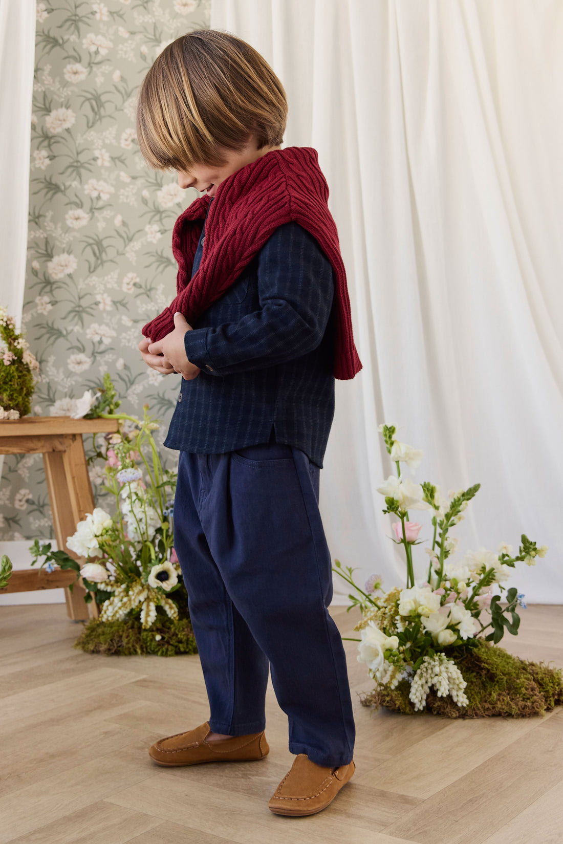 Isaiah Shirt - Finley Check Childrens Top from Jamie Kay USA