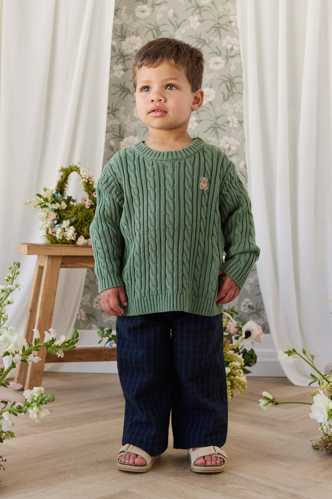 Winslow Pant - Finley Check Childrens Pants from Jamie Kay USA